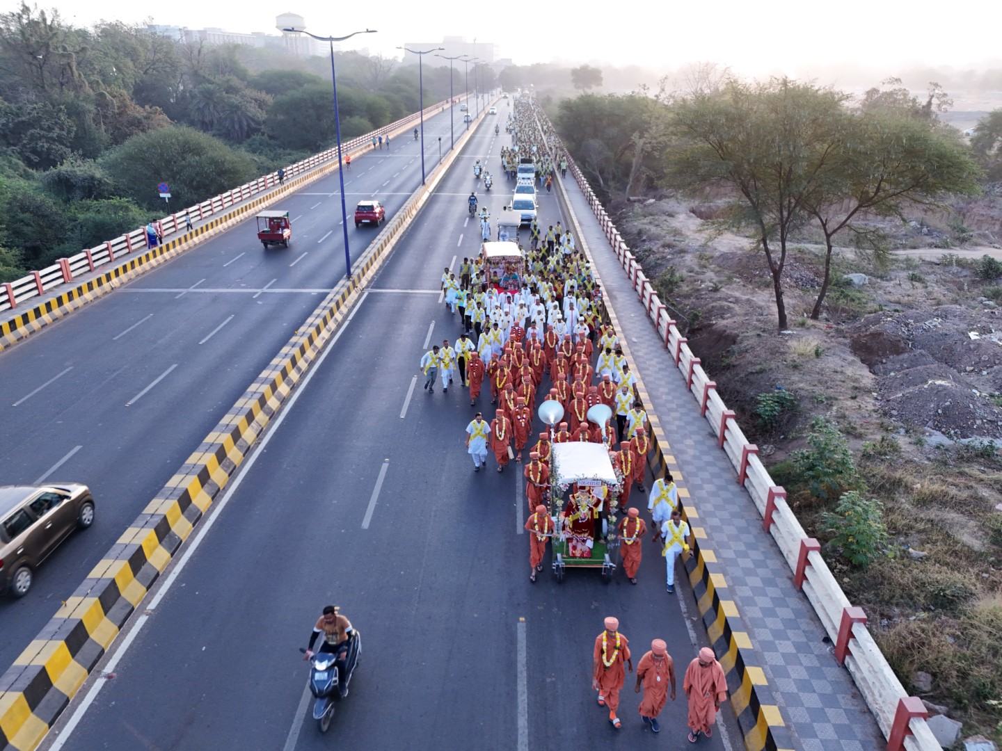 Karelibaug to kalalidham -  Padyatra Kalalidham March 2025