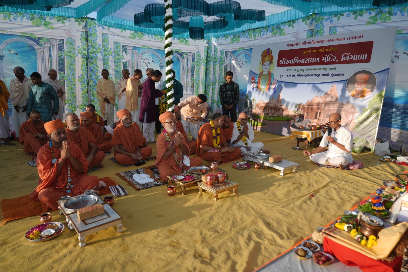 Nutan Swaminarayan Mandir (Bhaiyo - Bheno) nu Khatmurat avem Satsang Sabha - Ningala Nov 2025